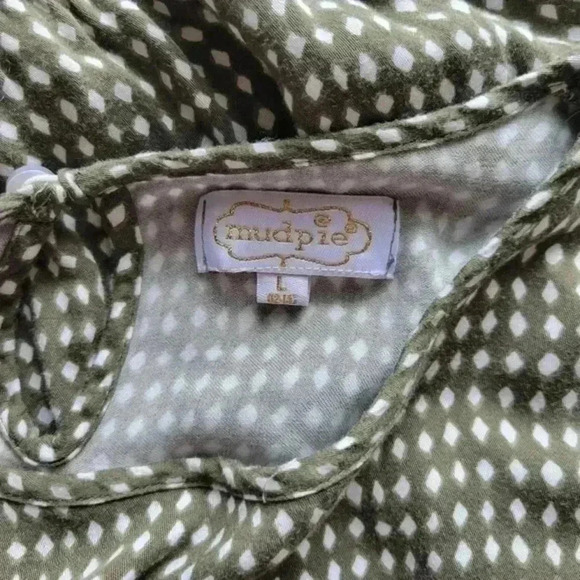 Mud Pie Olive Green Long Sleeve Dress - Picture 9 of 9